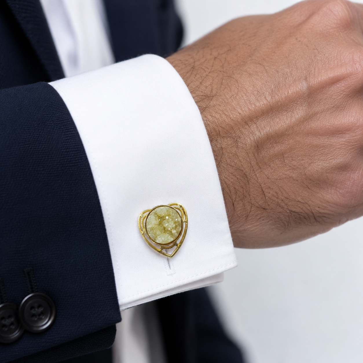 Classic Gold Plated Cufflinks for Men Formal Shirt Accessory CL-PARENT-GLD02