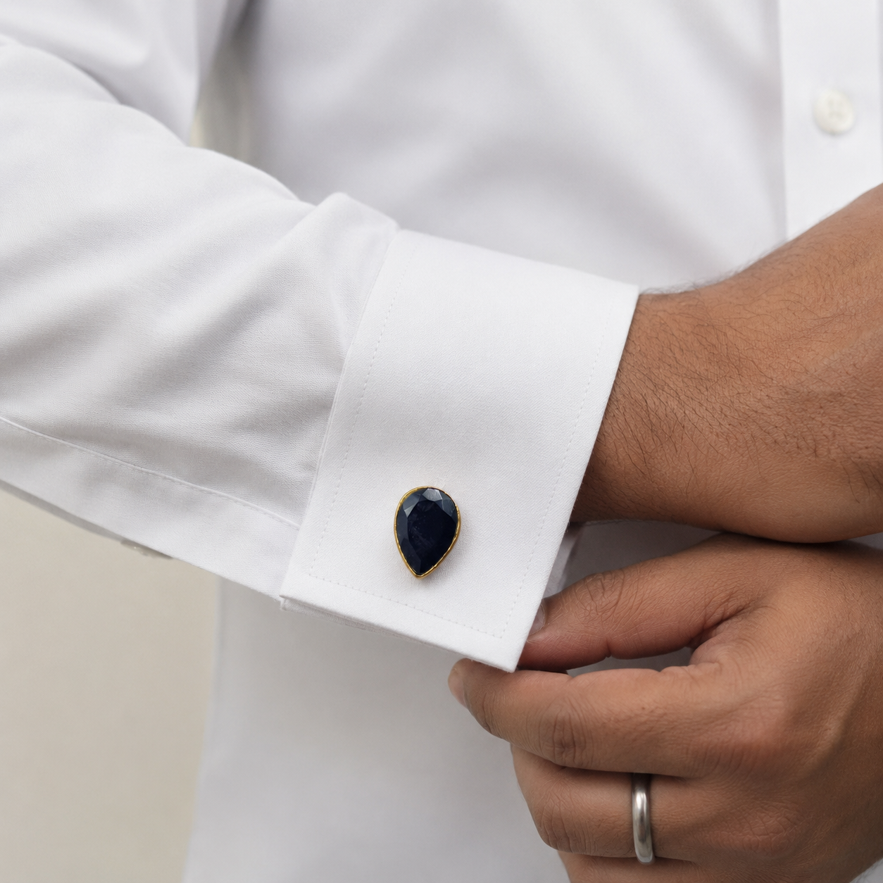 Classic Gold Plated Cufflinks for Men Formal Shirt Accessory CL-PARENT-GLD02