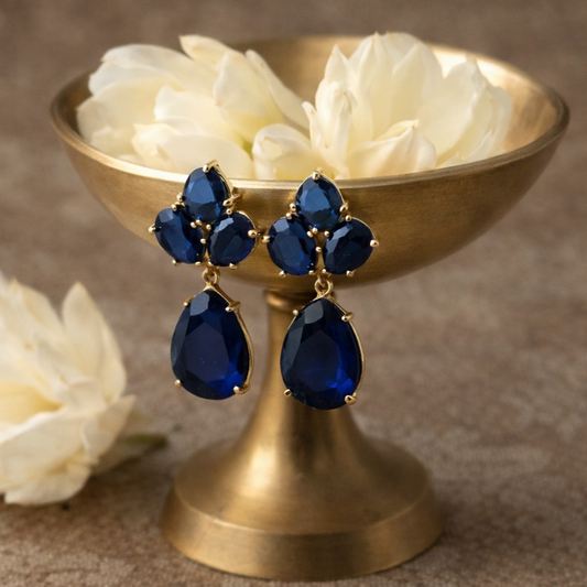 Fusion Shape Earrings Dainty Gemstone Jewelry