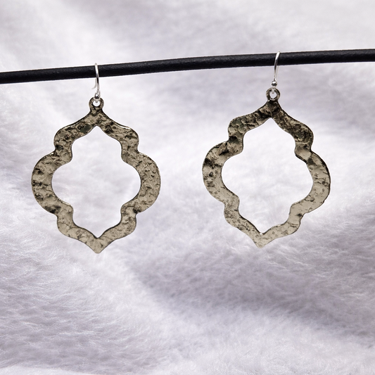 Open Mehraab Earrings Jewelry Elegant Drop EAR09-GLD
