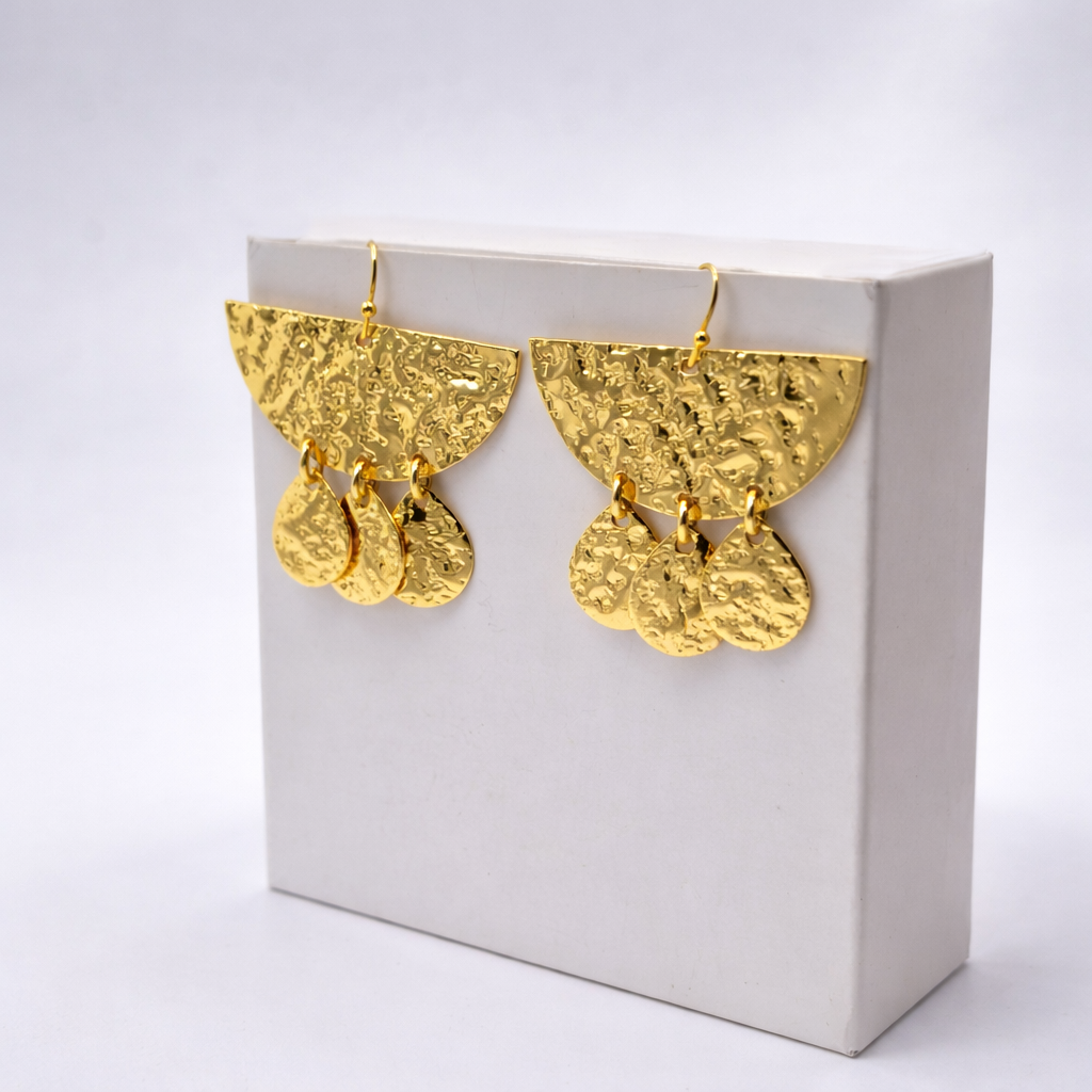 Elegant Silver Geometric Drop Earrings EAR10-PLN