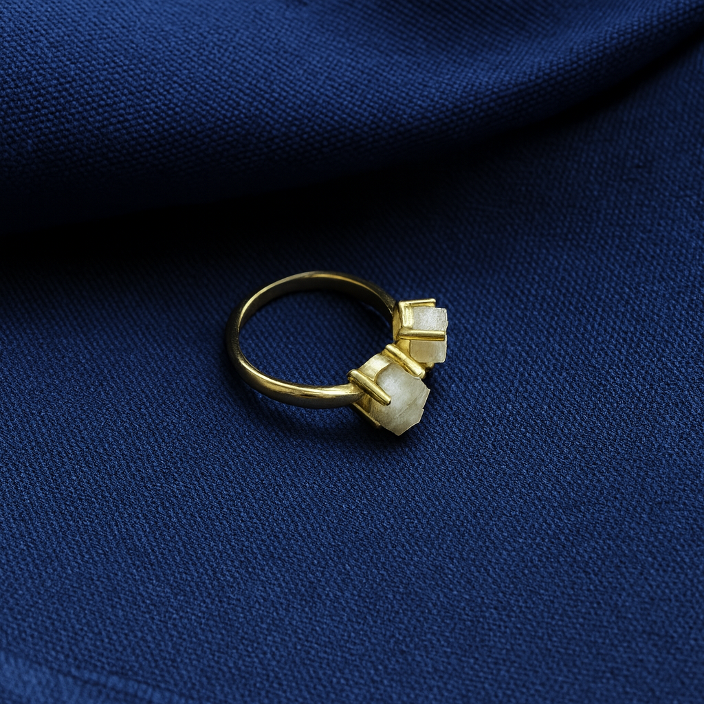 Minimalist Druzy Colorful Ring RIN10-GLD