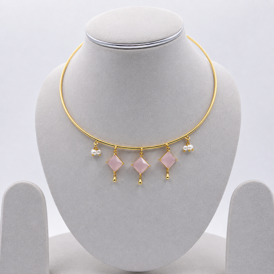 Luxury Gold Choker Necklace for Women Elegant Statement Jewelry WCKR05-GLD