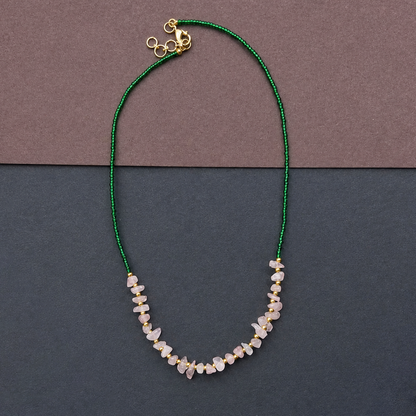 Handmade Beaded Necklace for Women Elegant Layering Jewelry BNEC03-GLD