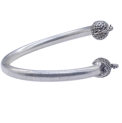 Oxidized Silver Peacock Head Cuff Bracelet Tribal Boho Garba Jewelry BRC-4144