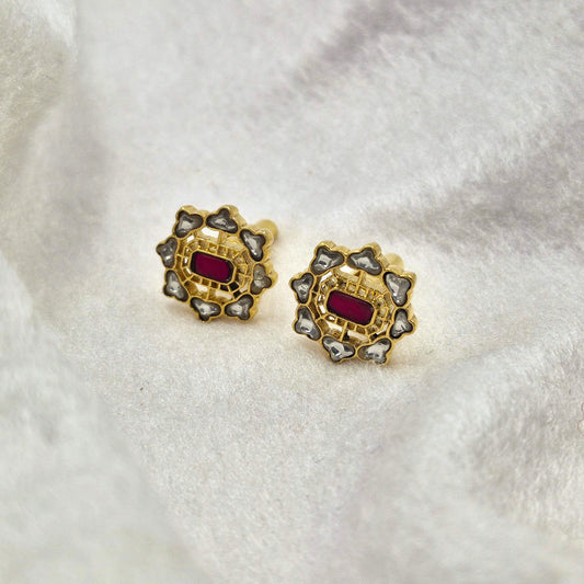 Vintage Floral Gold Plated Cufflinks for Men Wedding Formal Wear CL-PARENT-GLD03