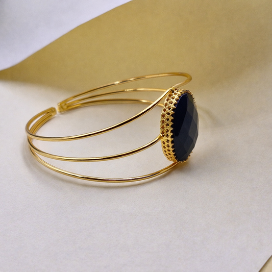 Elegant Gold Multi-Layer Cuff Bracelet CUF09-GLD
