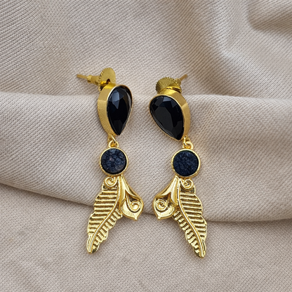 Lightweight Statement Leaf Drop Earrings