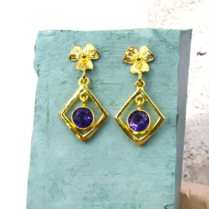 Small Drop Earrings Elegant Everyday Gemstone Jewelry