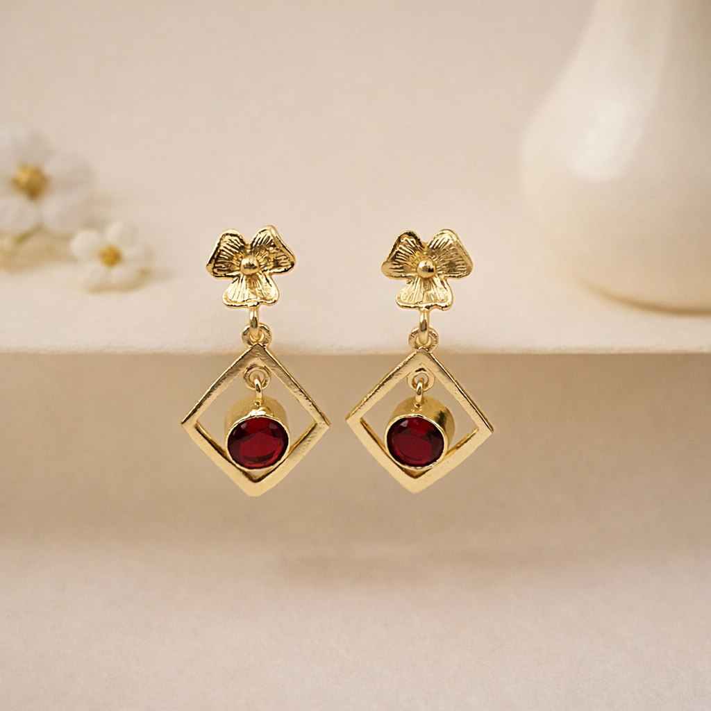 Small Drop Earrings Elegant Everyday Gemstone Jewelry