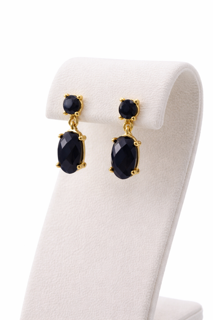 Minimal Gemstones Earrings Rich Color Jewelry for Her
