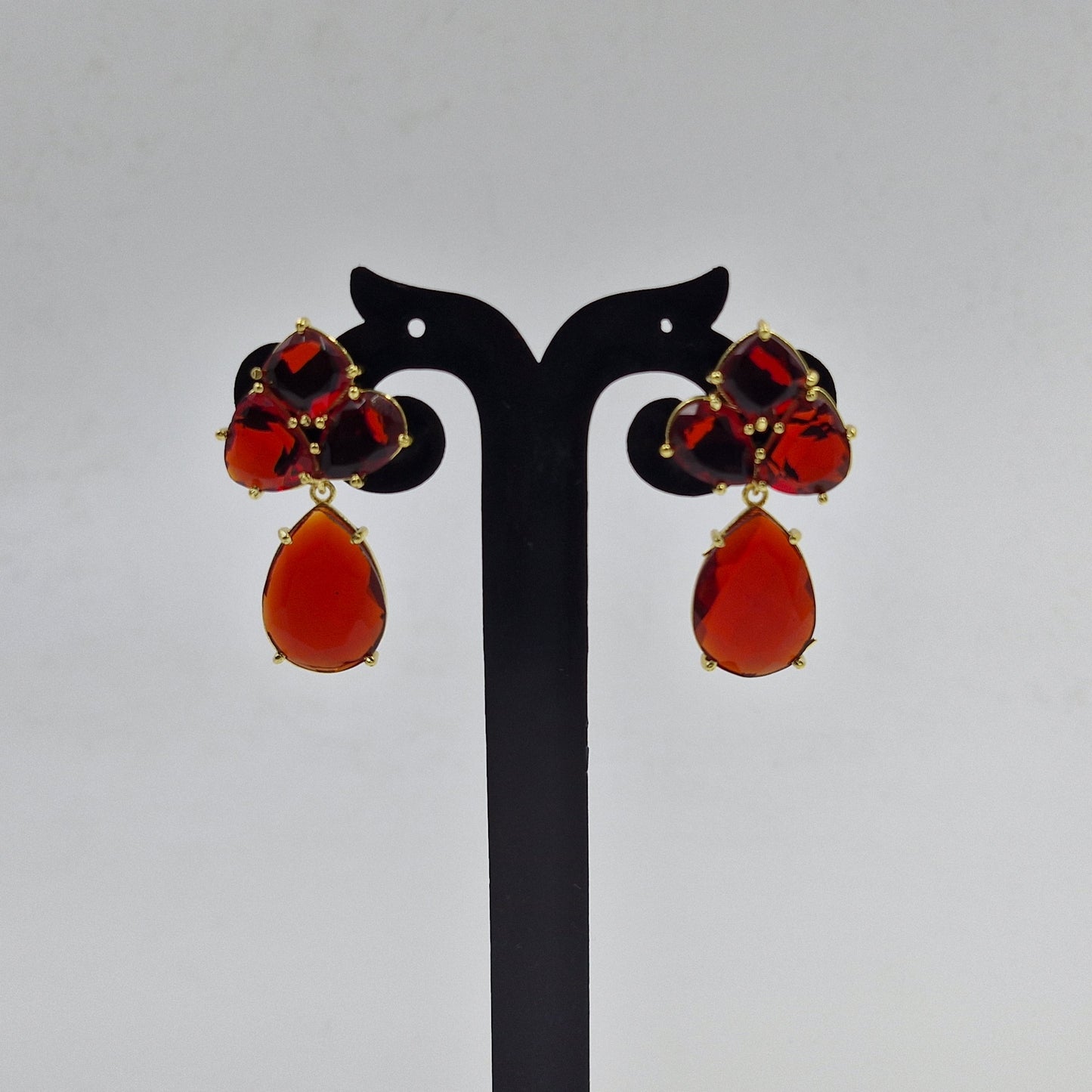Fusion Shape Earrings Dainty Gemstone Jewelry