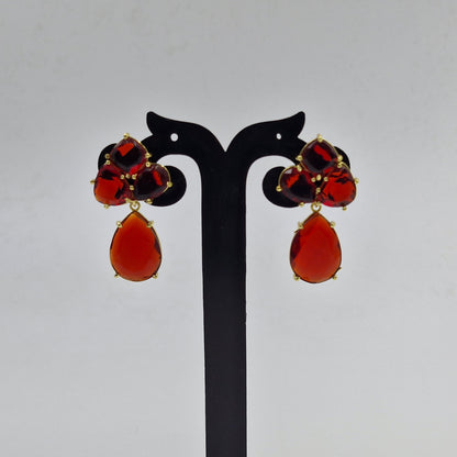 Fusion Shape Earrings Dainty Gemstone Jewelry