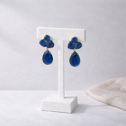 Fusion Shape Earrings Dainty Gemstone Jewelry