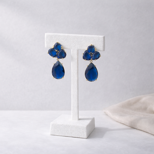 Fusion Shape Earrings Dainty Gemstone Jewelry