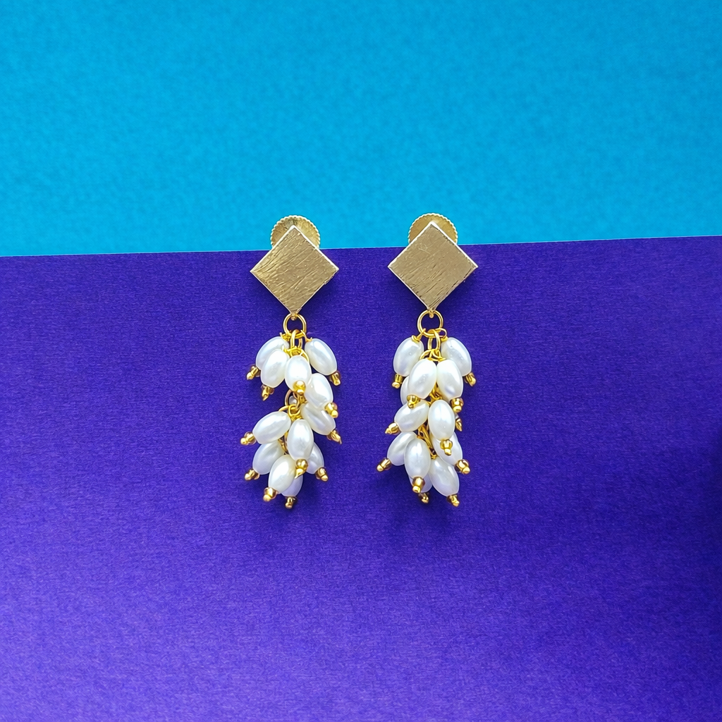 Pearl Bunch Earrings Elegant Jewelry