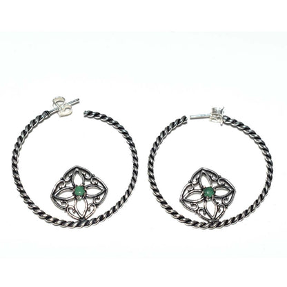Green Onyx Wonderful Jewelry Gemstone Fashion Ethnic earring 1'' to 2'' EAR-4907