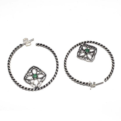 Green Onyx Wonderful Jewelry Gemstone Fashion Ethnic earring 1'' to 2'' EAR-4907