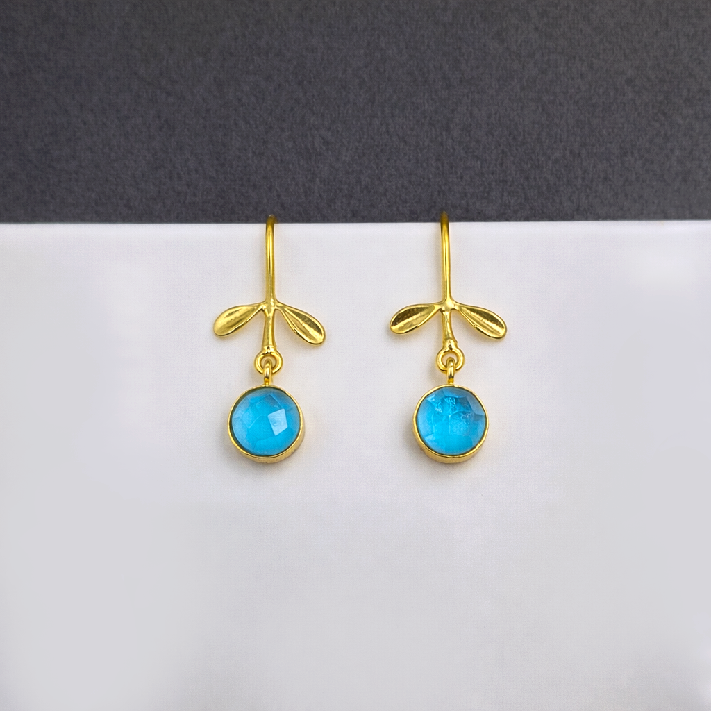 Minimalist Gold Dangle Earrings Romantic Jewelry Gift for Her EAR07-GLD