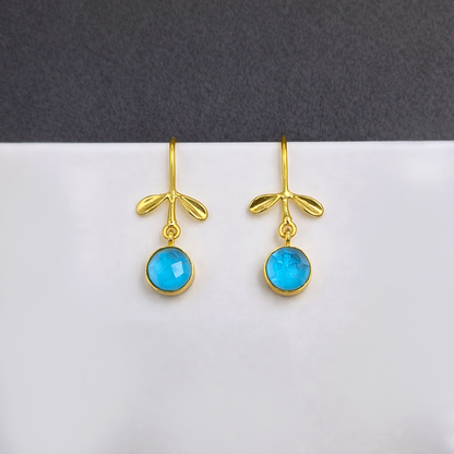 Minimalist Gold Dangle Earrings Romantic Jewelry Gift for Her EAR07-GLD
