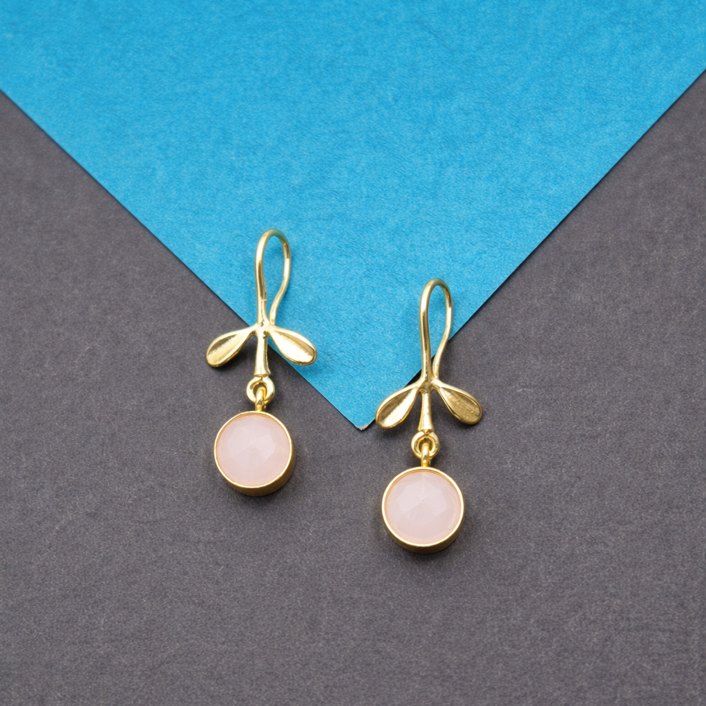 Minimalist Gold Dangle Earrings Romantic Jewelry Gift for Her EAR07-GLD