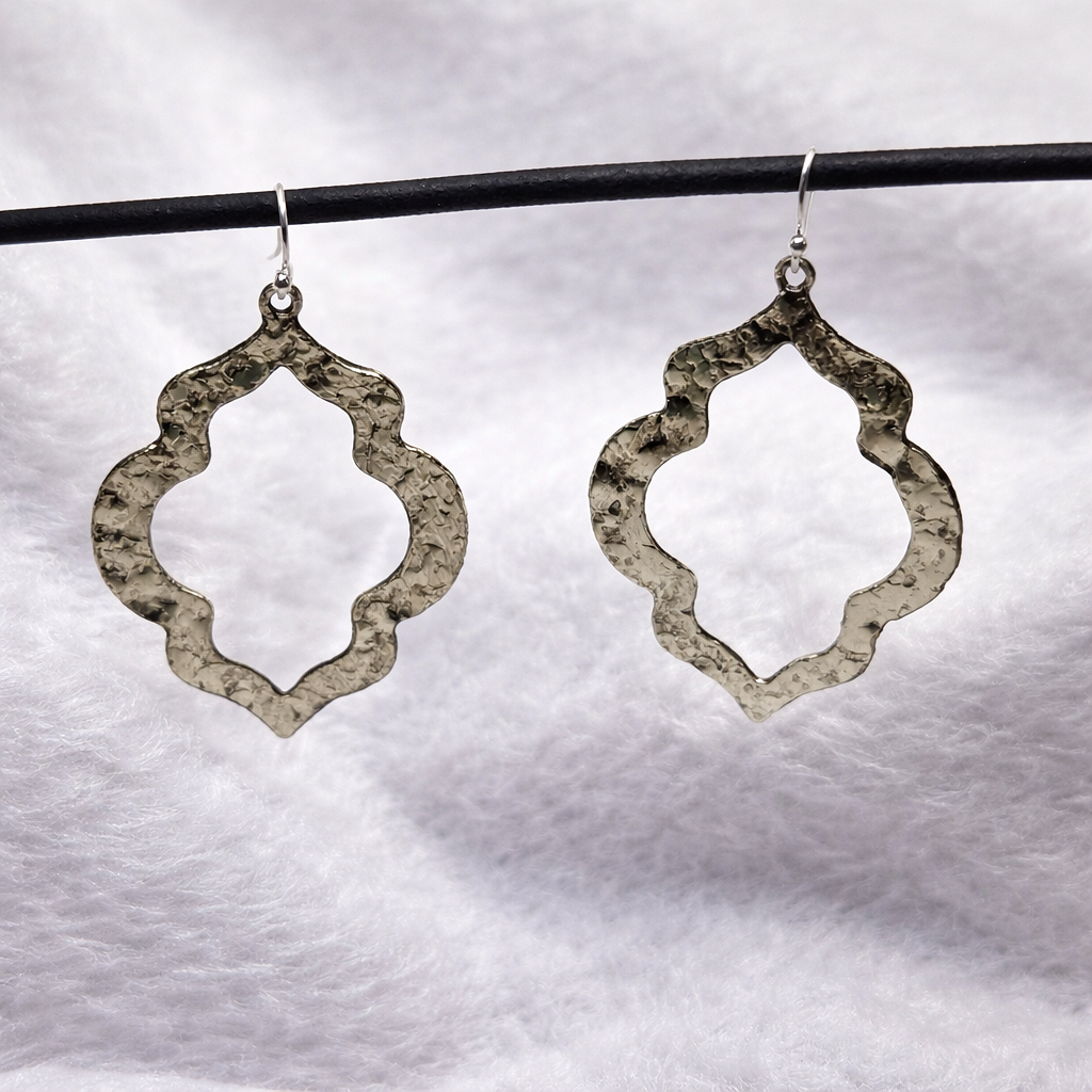 Open Mehraab Earrings Jewelry Elegant Drop EAR09-GLD
