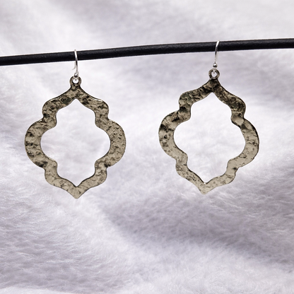 Open Mehraab Earrings Jewelry Elegant Drop EAR09-GLD