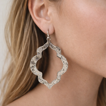 Open Mehraab Earrings Jewelry Elegant Drop EAR09-PLN