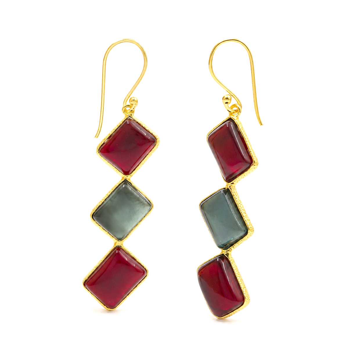 Rectangular Beauty Dangle Earrings EAR12-GLD
