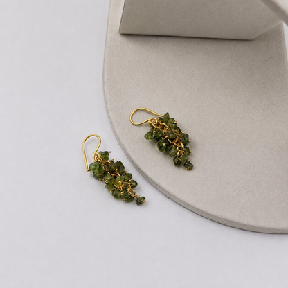 Boho Cluster Drop Earrings for Women Statement Fashion Jewelry EAR16-GLD