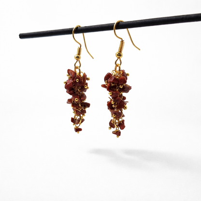 Boho Cluster Drop Earrings for Women Statement Fashion Jewelry EAR16-GLD