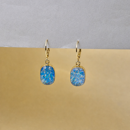 Urban Luxury Frost Gemstone Drop Earring LB03-GLD