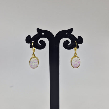 Urban Luxury Frost Gemstone Drop Earring LB03-GLD