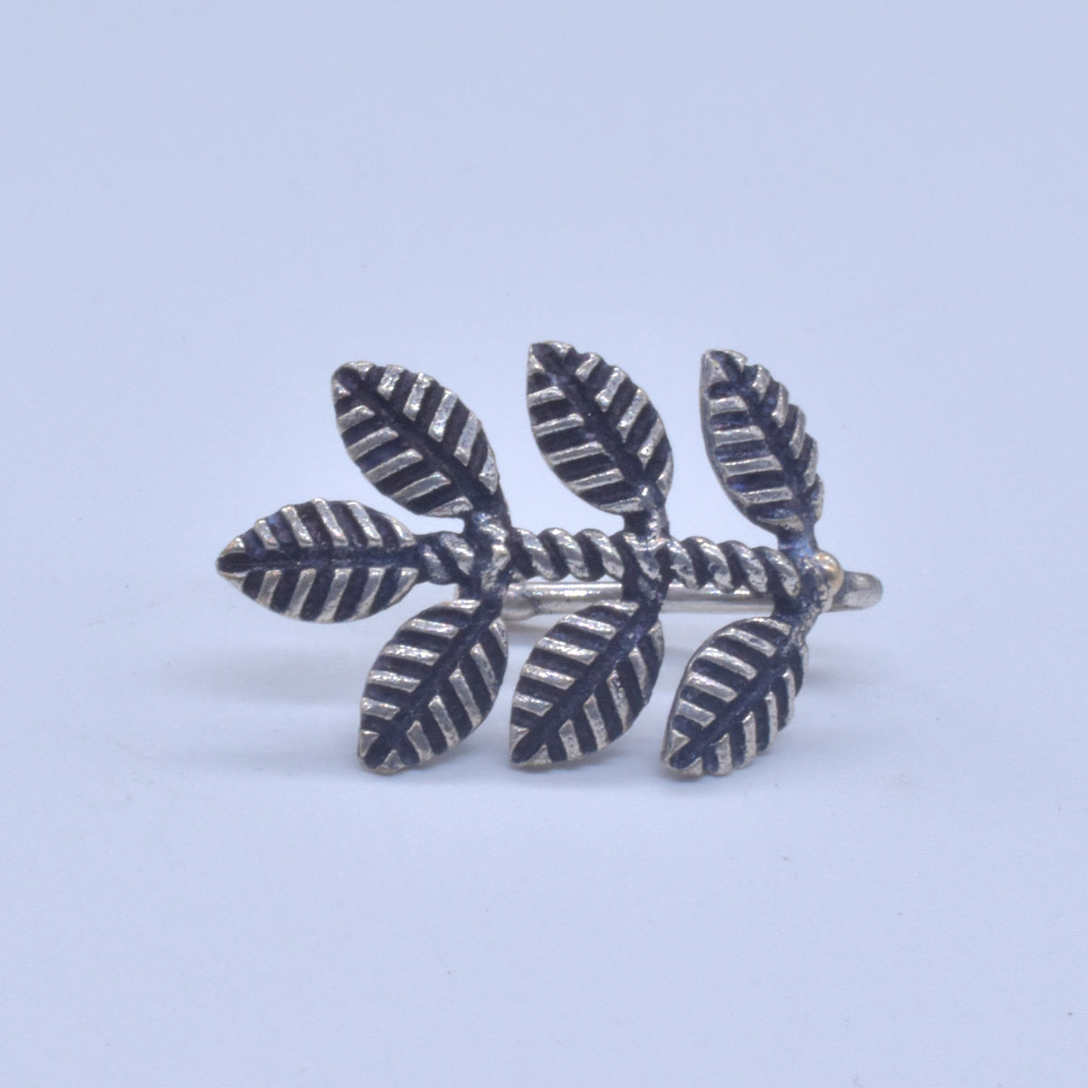 Leaf Septum Antique Silver Plated Leaf Nose Ring Aesthetic Look NR-01