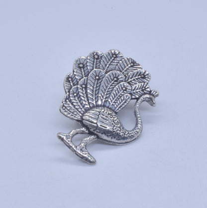 Dancing Peacock Septum Silver Plated Peacock Jewelry Nose Ring NR-02
