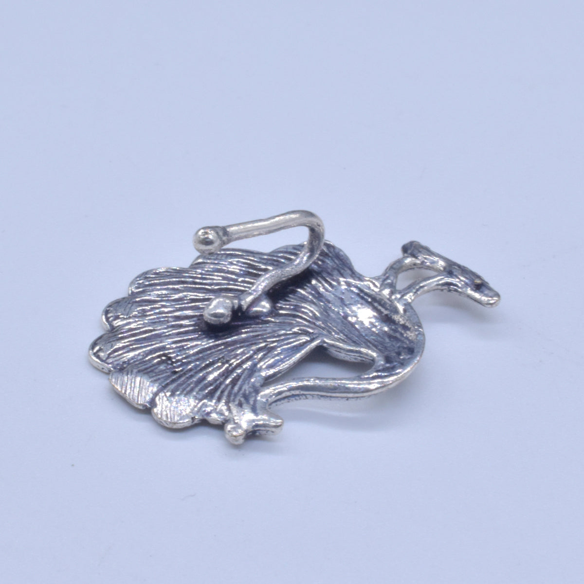 Dancing Peacock Septum Silver Plated Peacock Jewelry Nose Ring NR-02