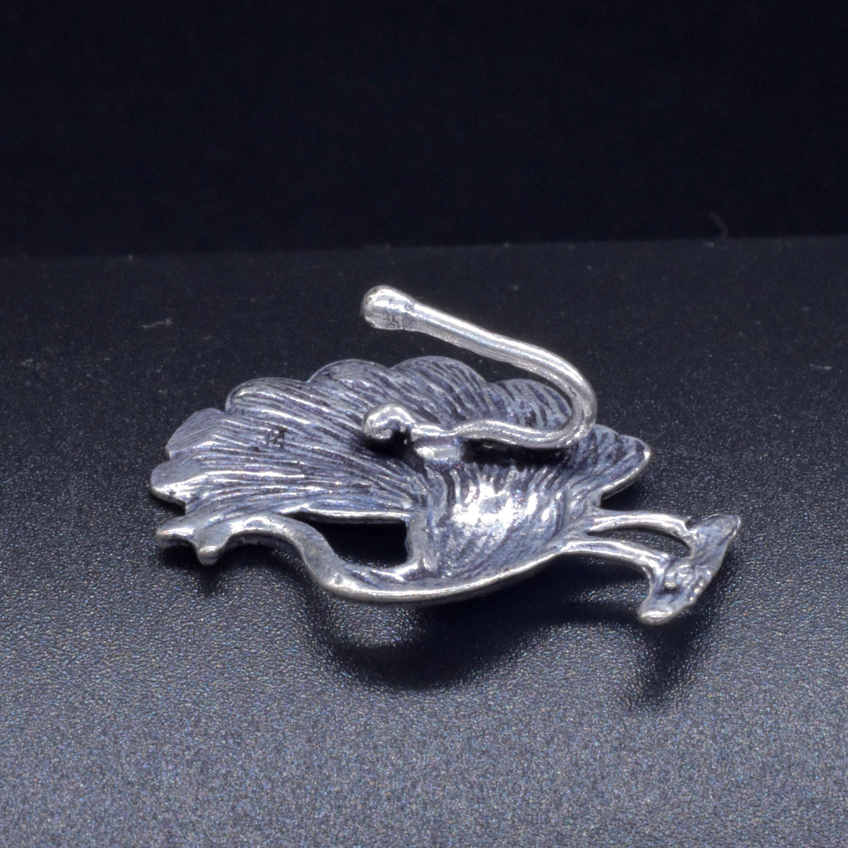 Dancing Peacock Septum Silver Plated Peacock Jewelry Nose Ring NR-02