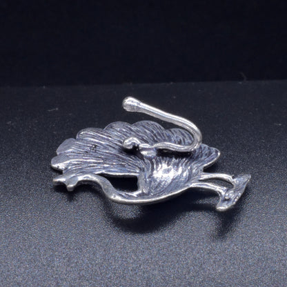 Dancing Peacock Septum Silver Plated Peacock Jewelry Nose Ring NR-02