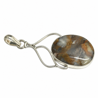 Maligano Jasper Pendant, Natural Gemstone Jewelry PEN531-SLV-NMGJR01