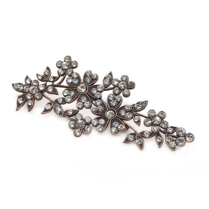 Gorgeous Floral Saree Pin Brooch Cz Stone Wedding Bouquet Jewelry PIN-102