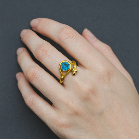 Trio Front Adjustable Ring RIN02-GLD