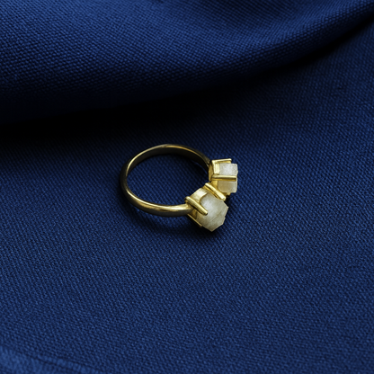 Minimalist Druzy Colorful Ring RIN10-GLD