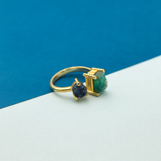 Stackable Band Druzy Ring RIN11-GLD