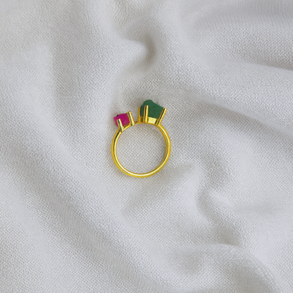 Stackable Band Druzy Ring RIN11-GLD