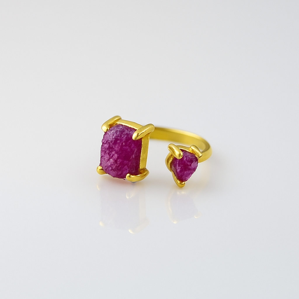 Stackable Band Druzy Ring RIN11-GLD