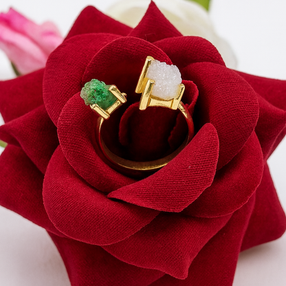Stackable Band Druzy Ring RIN11-GLD