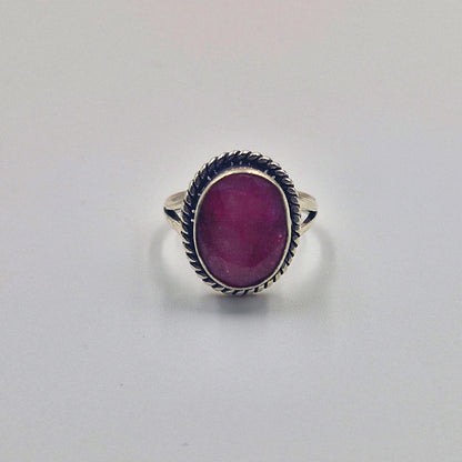 Vintage Silver Tone Oval Statement Ring for Women RIN39-SLV