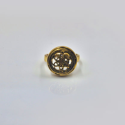 Sacred Geometry Ring Unisex Statement Jewelry SRIN02-PLN