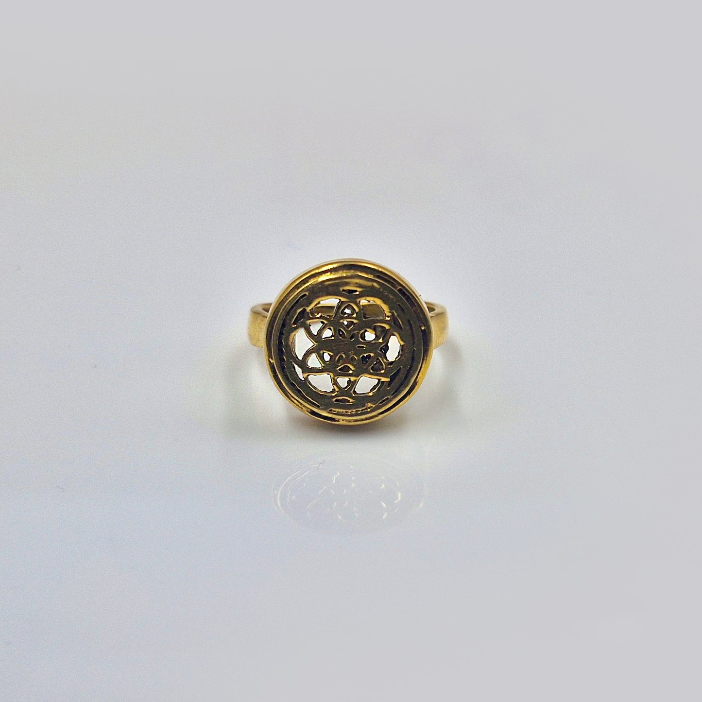 Sacred Geometry Ring Unisex Statement Jewelry SRIN02-PLN
