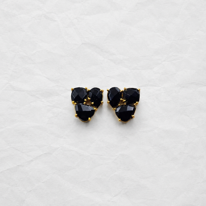 Gold Plated Cluster Stud Earrings for Women Statement Fashion Jewelry ST22-GLD